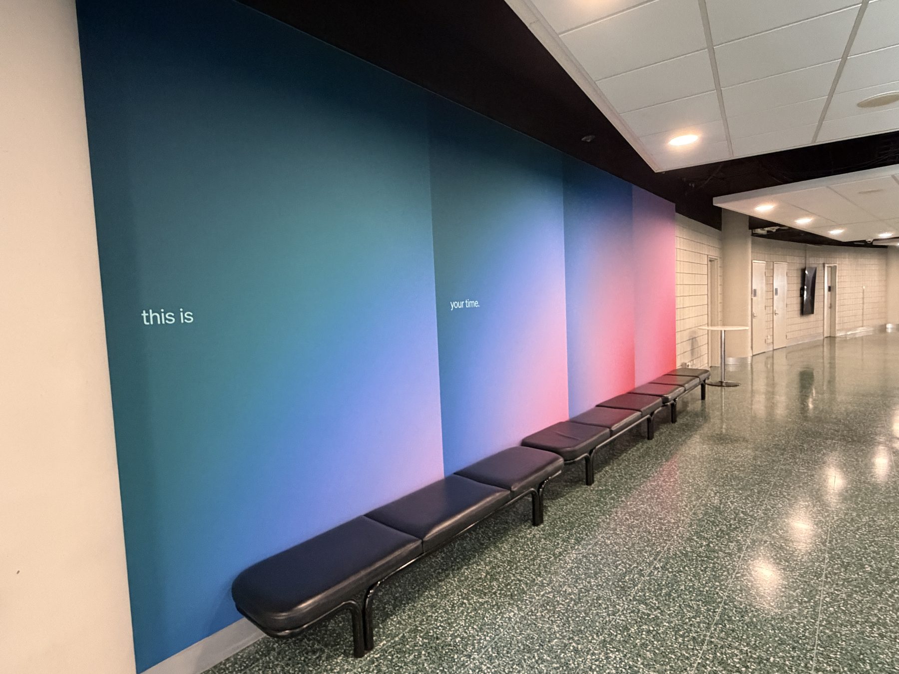 Afterpay Arena concourse wall graphic